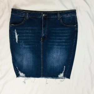 Wax Jean Los Angeles Womens Denim Pencil Skirt Siz